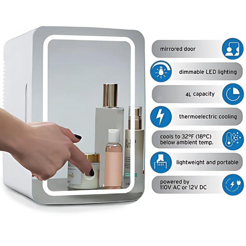 Portable Mini Fridge – 22°C Cooling & 65°C Heating