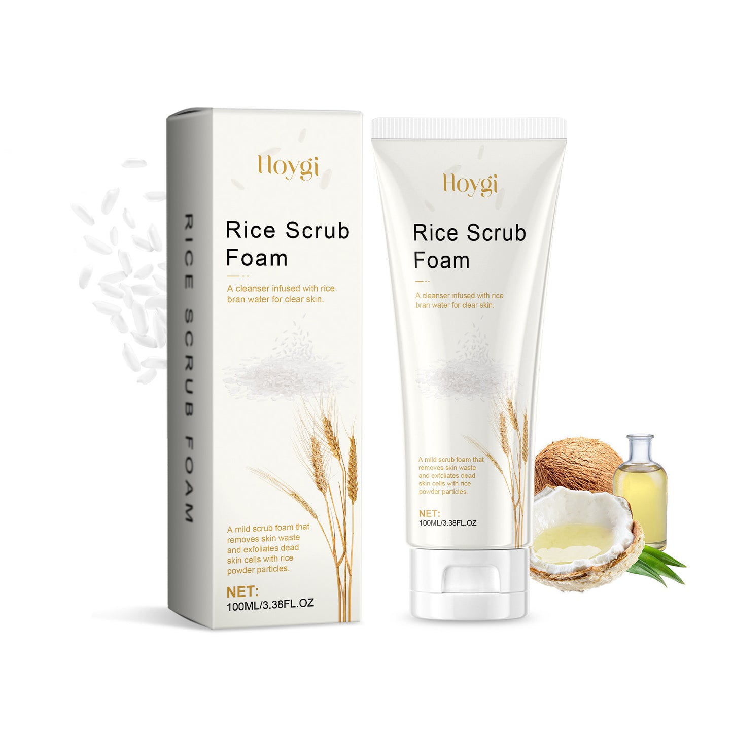 Hoygi -Rice Scrub Foam 100ml