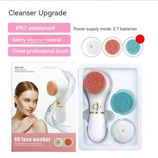 Electric Facial Cleanser – Deep Pore Cleaning & Vibrating Skincare Tool
