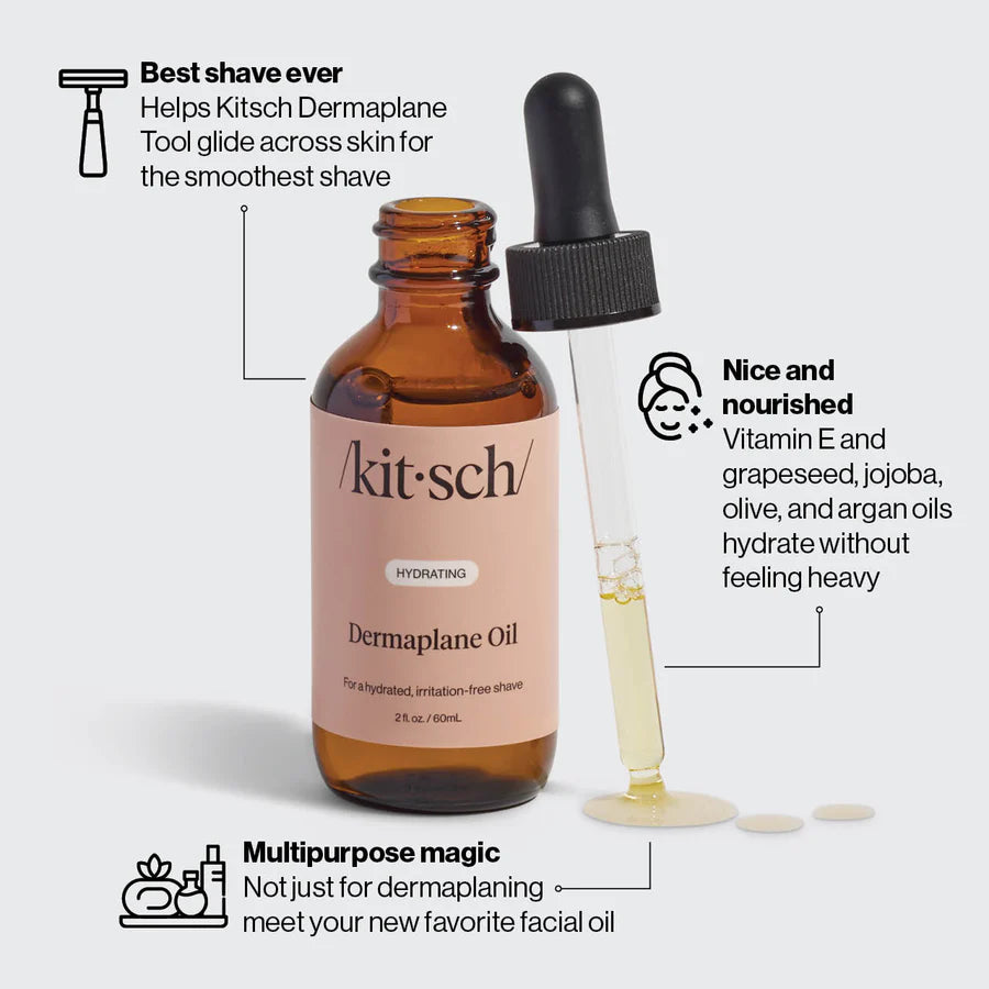 Hydrating Dermaplane Oil for Smooth Skin – Jojoba, Argan & More