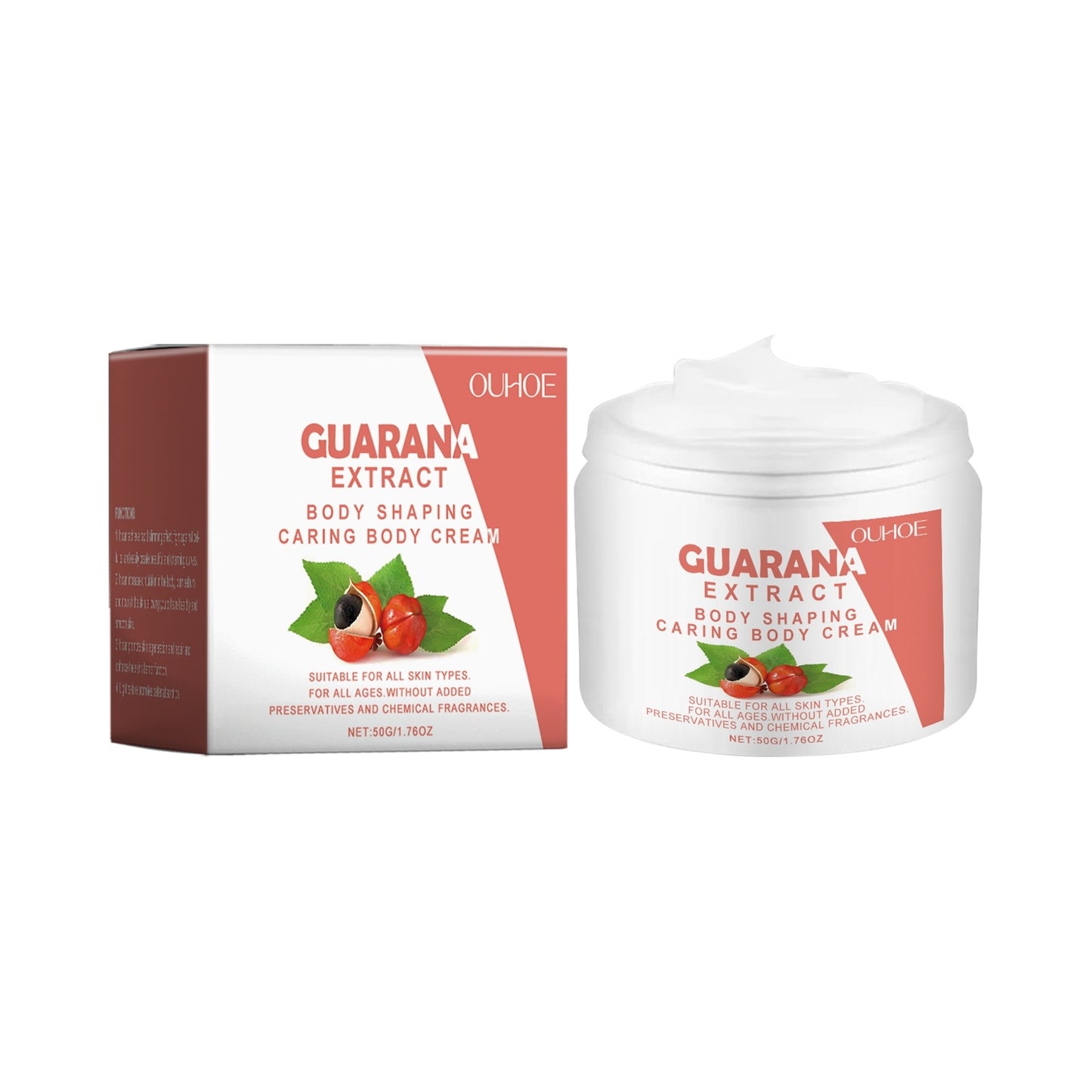 OUHOE -Body Shaping Caring Body Cream(Guarana Extrect) 50g