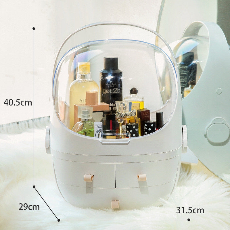Acrylic lid makeup holder