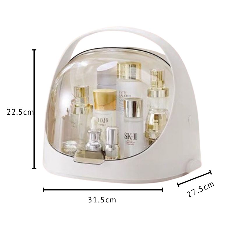 Acrylic lid makeup holder