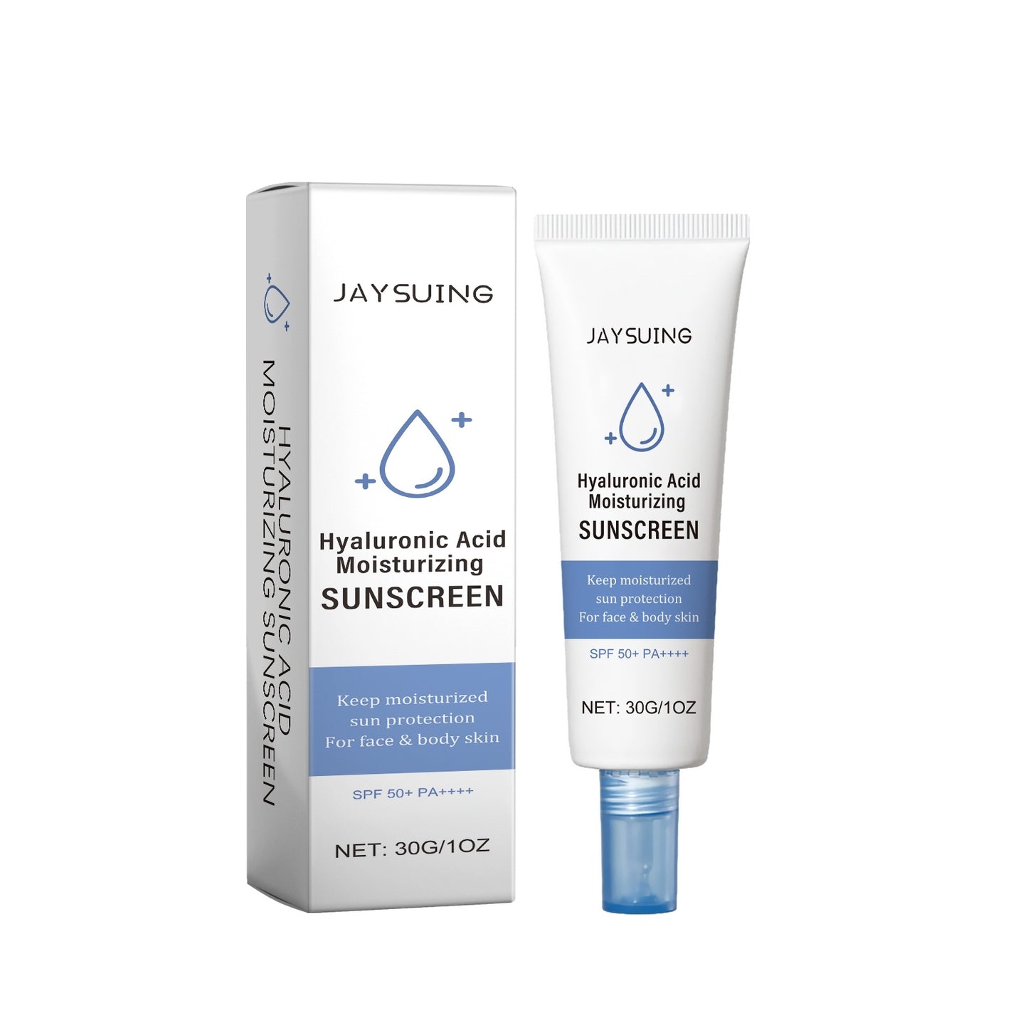 JAYSUING -Hyaluronic Acid Moisturizing Sunscreen SPF50+ PA++++ 30g