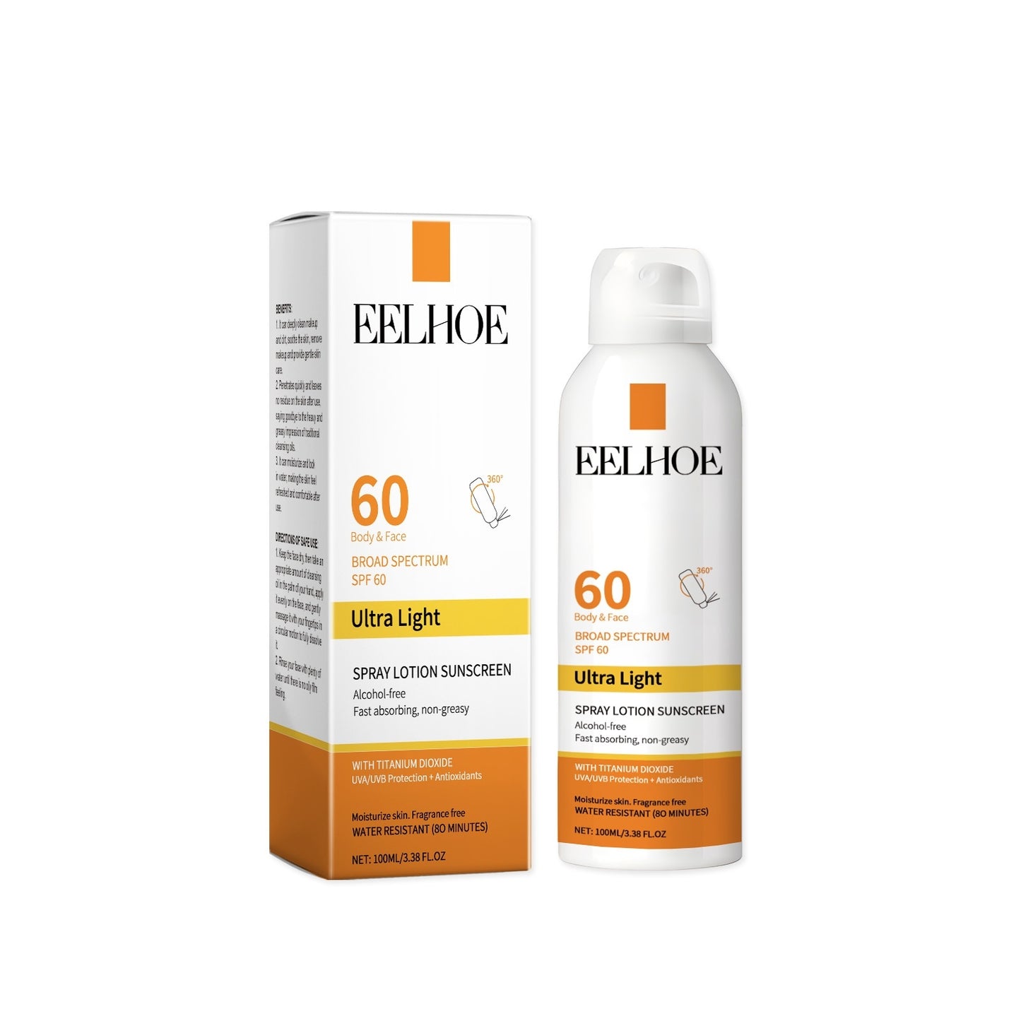 EELHOE -Spray Lotion Sunscreen SPF60 100ml