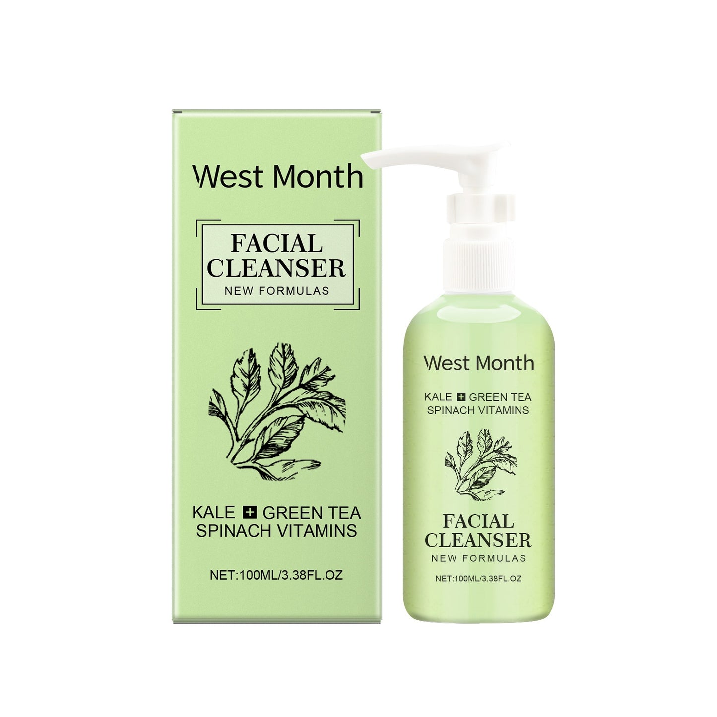 West Month -Facial Cleanser(Kale + Green Tea) 100g