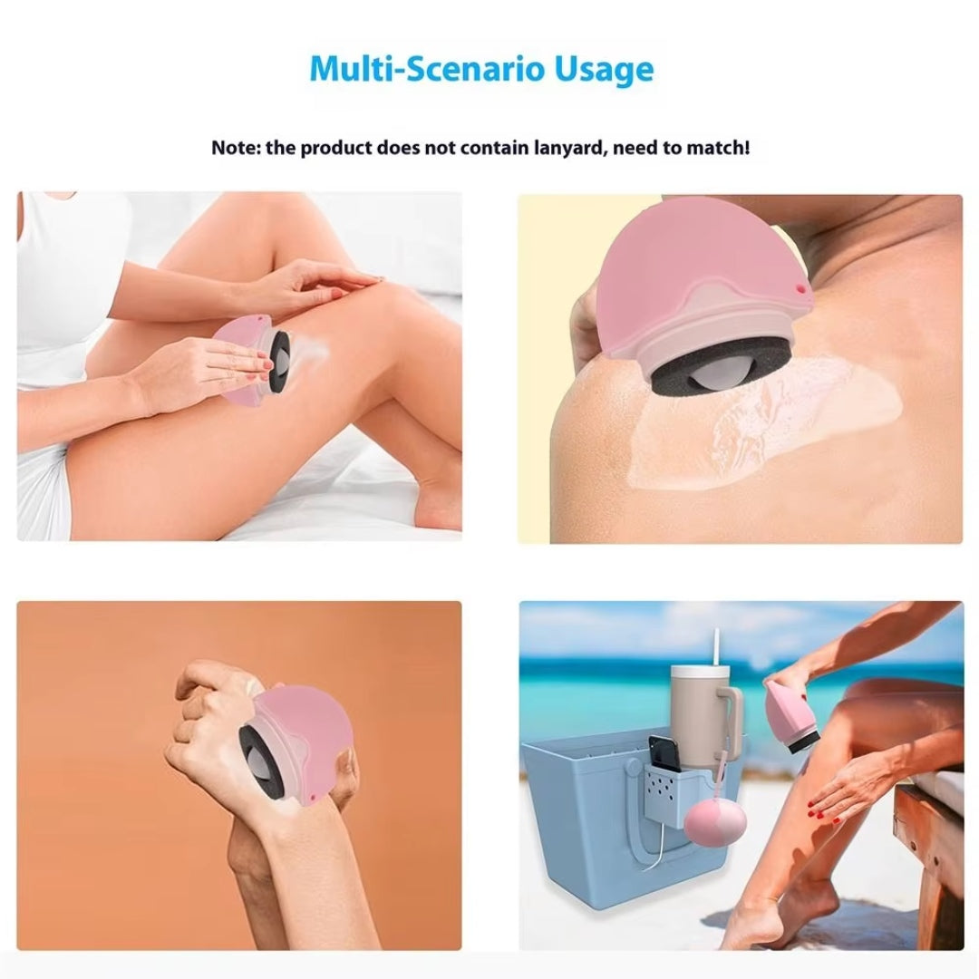 Silicone Suncream Roller Applicator – Mess-Free, Refillable, Travel-Ready